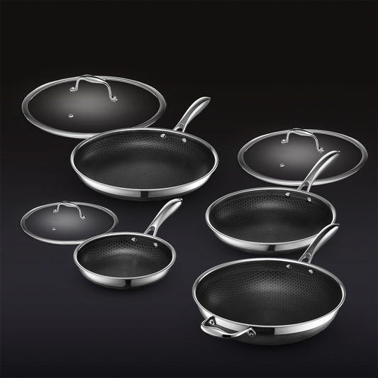 7pc ApexClad Hybrid Cookware Set w/ Lids & Wok