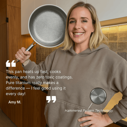 Apex Titanium Hammered Wok Pan