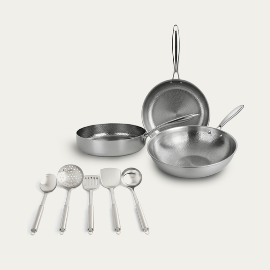 *Titanium Hammered Cookware Bundle