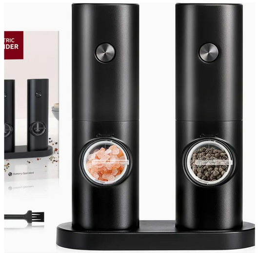 Electric Grinder 2pcs Automatic Salt and Pepper Grinder