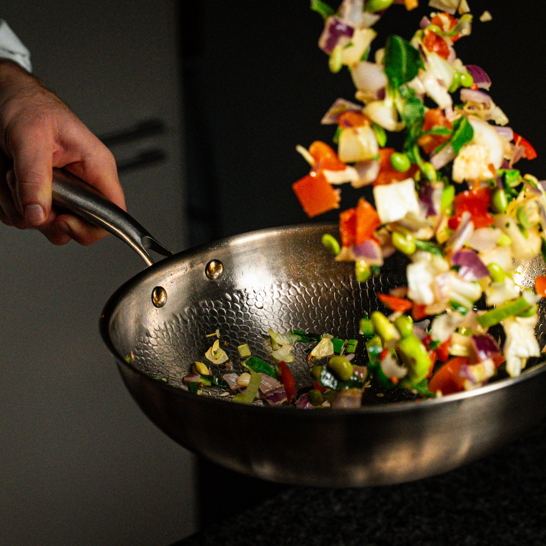 Apex Titanium Hammered Wok Pan