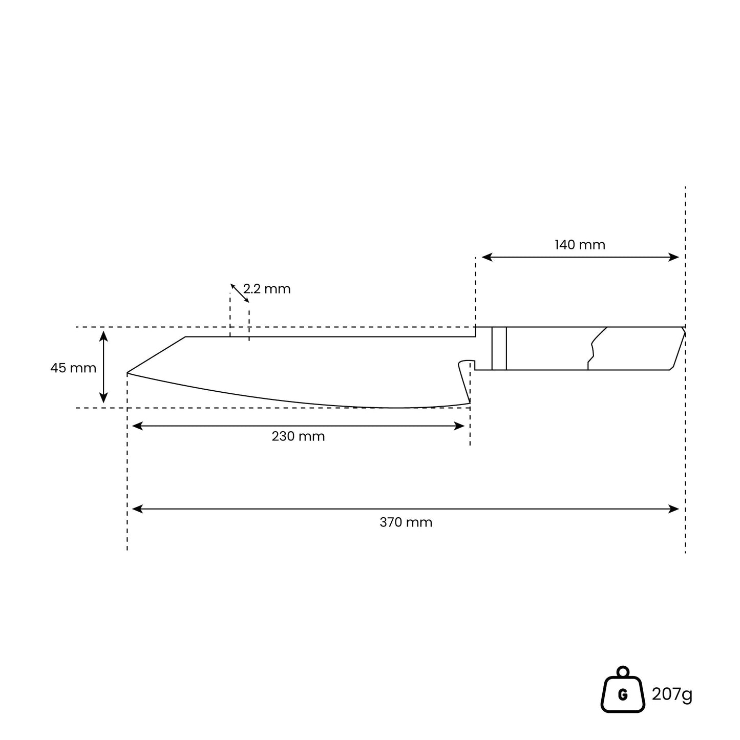 Apex SHŌGUN Edition – Kiritsuke Knife (23 cm)