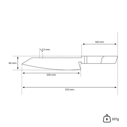 Apex SHŌGUN Edition – Kiritsuke Knife (23 cm)