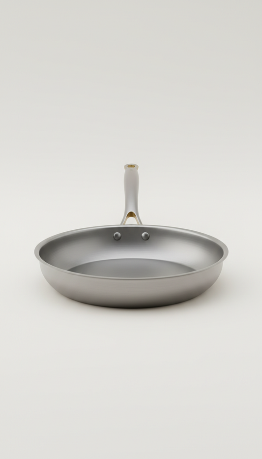 Titanium sauté pan with matte finish