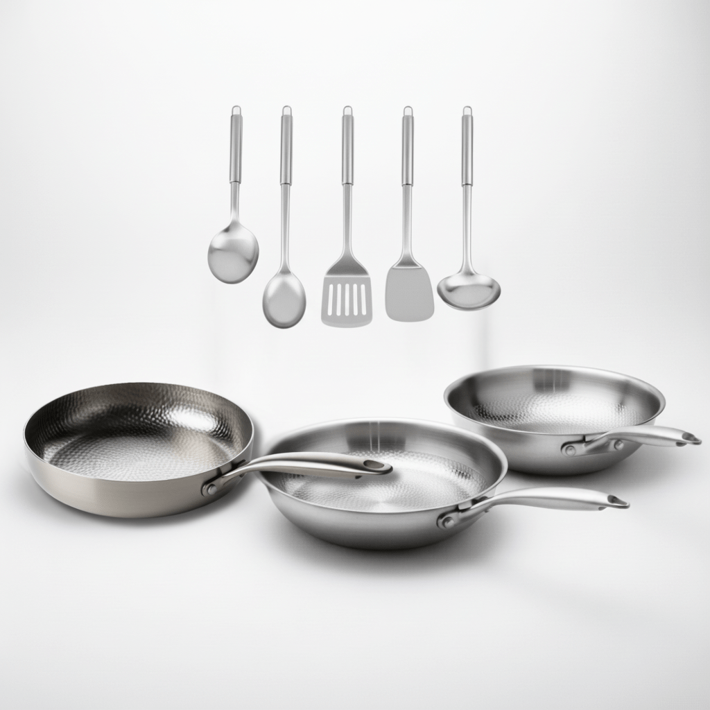 Titanium Hammered Cookware Bundle