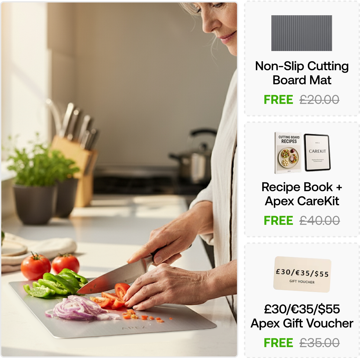 Apex Titanium Cutting Board